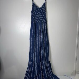 Sincerely Jules Navy and White Maxi Dress